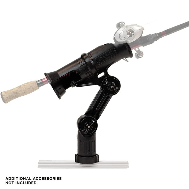 YakAttack Zooka II Rod Holder with LockNLoad Track Mount | Fits Spinning & Casting Reels | Adjustable Kayak Rod Holder Track Mount System | Yak Attack USA-Made - Image 3